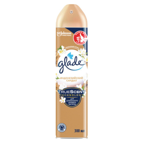 Освежитель воздуха аэрозольный 300 мл, GLADE "Индонезийский сандал", 864954