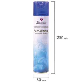 Освежитель воздуха аэрозольный 300 мл МЕЛОДИЯ "АНТИТАБАК", 605342