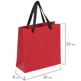 Пакет подарочный НАБОР 3 штуки 20х20х8 см, ЗОЛОТАЯ СКАЗКА "Business Kraft", крафтовая бумага, 608254