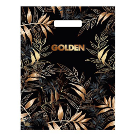 Пакет с вырубной ручкой ПВД, 40х31 см, "Золотой лес", 30 мкм, н00188432