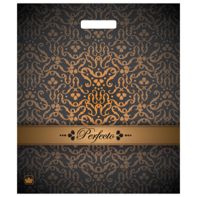 Пакет с вырубной ручкой ПВД, 42х48 см, "Перфекто Бисмарк", 90 мкм, н00244241