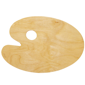 Палитра для рисования, деревянная, овальная, 20х30 см, толщина 3 мм, Невская Палитра, DK18442