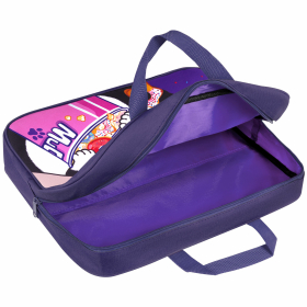 Папка на молнии с ручками BRAUBERG KIDS А4, 1 отделение, полиэстер, 80 мм, "Sweet cheeks", 272120