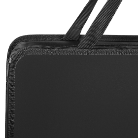 Папка на молнии с ручками ПИФАГОР, А4, 1 отделение, пластик, 75 мм, черная, 272110