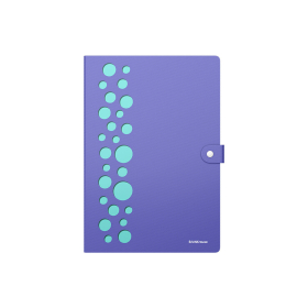 Папка-органайзер на кнопке 4 отделения, ERICH KRAUSE "Diagonal Pastel", 600 мкм, до 150 л., А4, ассорти, 61211