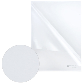 Папка-уголок А4, прозрачная, 0,10 мм, BRAUBERG EXTRA, 271698