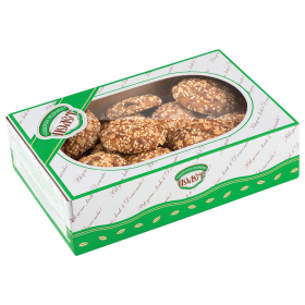 Печенье овсяное ПОЛЕТ "Пять злаков" с добавлением изюма и орехов, 600 г, картонная коробка, 612