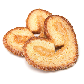 Печенье слоеное СЕВЕРНАЯ СТОЛИЦА "Валентинки", 430 г, картонная коробка, 00--00000297