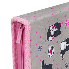 Пенал BRAUBERG, 1 отделение, полиэстер, 21х14 см, "Cat patches", 272327