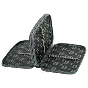 Пенал BRAUBERG, 2 отделения, полиэстер, 21х14 см, "Savage lion", 272331