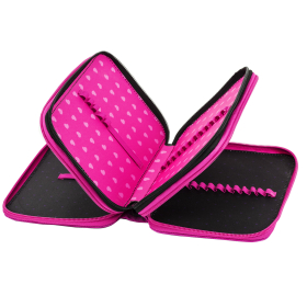 Пенал BRAUBERG, 3 отделения, полиэстер, 21х14 см, "Space sweets", 272332