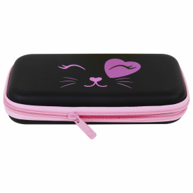 Пенал BRAUBERG SHINY, 1 отделение, 1 откидная планка, EVA, 22х13х4 см, "Smiling cat", 272338