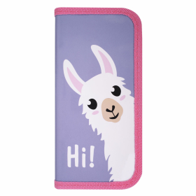 Пенал ПИФАГОР, 1 отделение, ламинированный картон, 19х9 см, "Llamaste", 271505