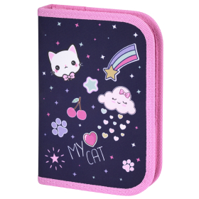 Пенал ПИФАГОР, 1 отделение, полиэстер, 19х13 см, "Leapfrog", 273472