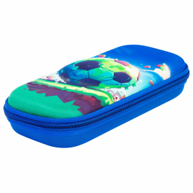 Пенал ЮНЛАНДИЯ, 1 отделение, карман, полиэстер/EVA, 22х10х5 см, "Football match", 273191