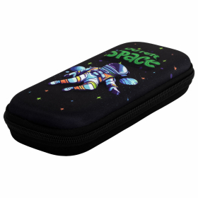 Пенал ЮНЛАНДИЯ, 1 отделение, карман, полиэстер/EVA, 22х10х5 см, "Outer space", 273192