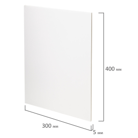 Пенокартон матовый, 30х40 см, толщина 5 мм, белый, КОМПЛЕКТ 5 листов, BRAUBERG, 112468