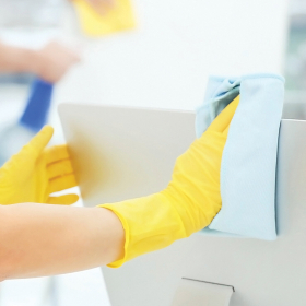 Перчатки МНОГОРАЗОВЫЕ латексные AVIORA, хлопчатобумажное напыление, размер M (средний), желтые, вес 35 г, 402-567