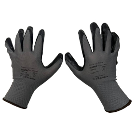 Перчатки нейлоновые SCAFFA Старт, нитриловое покрытие (облив), р. 9, L, шк 1030, 00-01018559