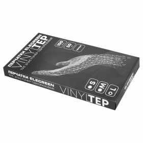 Перчатки одноразовые эластомер TPE, КОМПЛЕКТ 50 пар (100 шт.), L (большие), черные, ELEGREEN, ГППVTЭлЧ-L