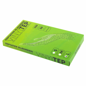 Перчатки одноразовые эластомер TPE, КОМПЛЕКТ 50 пар (100 шт.), L (большие), прозрачные, ELEGREEN, ГППVTЭлП-L