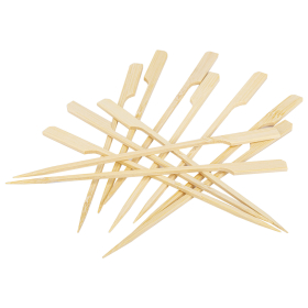 Пики для канапе бамбуковые ГОЛЬФ 18 см, 100 шт., КП, 135644
