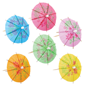Пики для канапе бамбуковые "Зонтик", 10 см, 100 шт., КП, 140239