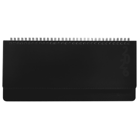 Планинг датированный 2026 305х140 мм BRAUBERG "Up", под кожу, черный, 117234