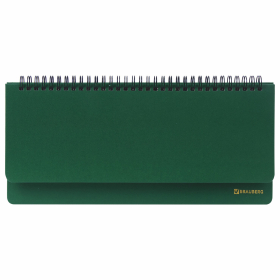 Планинг настольный недатированный (305x140 мм) BRAUBERG "Select", балакрон, 60 л., зеленый, 111695