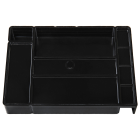 Подставка-органайзер BRAUBERG GRAND OFFICE, 9 отделений, 115х160х105 мм, черная, 238098