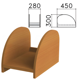 Подставка под системный блок "Монолит", цвет орех гварнери, ПМ32.3