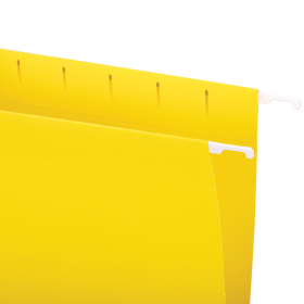 Подвесные папки А4 (350х240 мм) до 80 л., КОМПЛЕКТ 10 шт., желтые, картон, STAFF, 270930