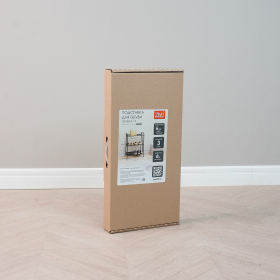 Полка для обуви "Женева-13", 450х270х600 мм, 3 полки, металл, чёрная, ПДО Ж13 Ч