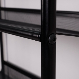 Полка для обуви "Женева-23", 645х270х600 мм, 3 полки, металл, чёрная, ПДО Ж23 Ч