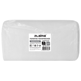 Полотно ВАФЕЛЬНОЕ отбеленное, рулон 0,45х60 м, плотность 110 (±10) г/м2, LAIMA, 607518, ГС