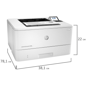 Принтер лазерный HP LaserJet Enterprise M406dn А4, 38 стр./мин., 100 000 стр./мес., ДУПЛЕКС, сетевая карта, 3PZ15A