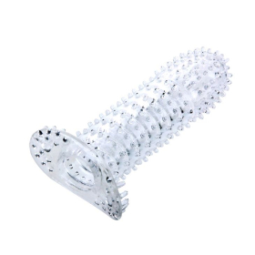 Прозрачная насадка на фаллос с закрытой головкой Penis Sleeve - 13,5 см.