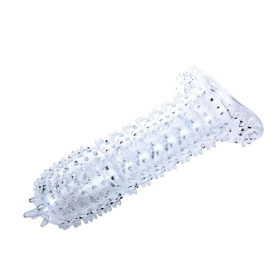 Прозрачная насадка на фаллос с закрытой головкой Penis Sleeve - 13,5 см.
