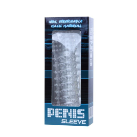 Прозрачная насадка на фаллос с закрытой головкой Penis Sleeve - 13,5 см.