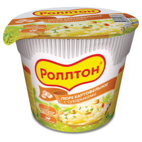 Пюре картофельное РОЛЛТОН с сухариками 40 г, 10804