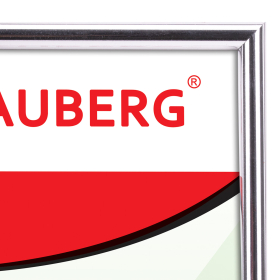 Рамка 21х30 см, пластик, багет 12 мм, BRAUBERG "HIT2", серебро, стекло, 390946
