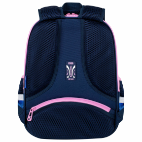 Ранец BRAUBERG FIT, 2 отделения, Night watcher, СВЕТЯЩИЙСЯ, 38х27х14 см, 273108