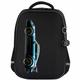 Ранец BRAUBERG LIGHT, 1 отделение, с брелком, Vertical car, 36х26х13 см, 273110