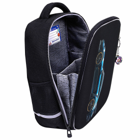 Ранец BRAUBERG LIGHT, 1 отделение, с брелком, Vertical car, 36х26х13 см, 273110