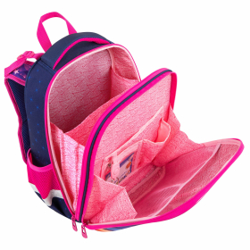 Ранец BRAUBERG PREMIUM, 2 отделения, с брелоком, "Cute fox", LED-ЛАМПОЧКИ, 38х29х16 см, 272019