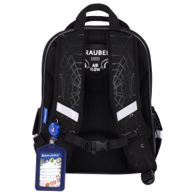 Ранец BRAUBERG QUADRO, 3 отделения, с брелком, Fire spider, 37х28х18 см, 273106