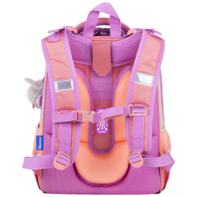 Ранец BRAUBERG SHINY, 2 отделения, с брелком, "Cheerful", 38х28х14 см, 270697