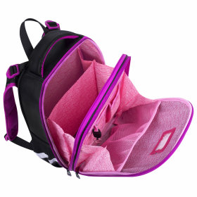 Ранец BRAUBERG SHINY, 2 отделения, с брелоком, "Magic cat", 38х28х14 см, 271381