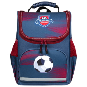 Ранец ПИФАГОР BASIC, 1 отделение, 3 кармана, эргономичная спинка, "Champion", 35х28х18 см, 270685