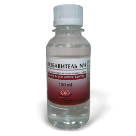 Разбавитель для красок универсальный №4 «Пинен», для масл., пентамасл., алкид. красок, лаков, 120 мл, Невская Палитра, 2433902